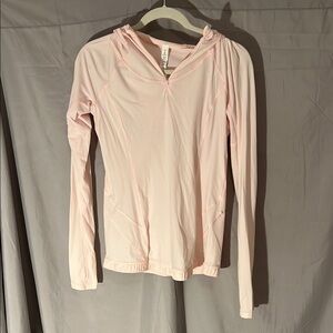 Lululemon size 6 pink lightweight quarter zip hoodie